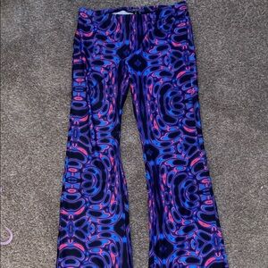 DOLLSKILL Vibrant Blue and Pink Bell Bottoms